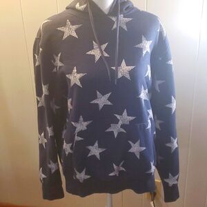 Women's Navy Blue and Star 🌟 Hoodie